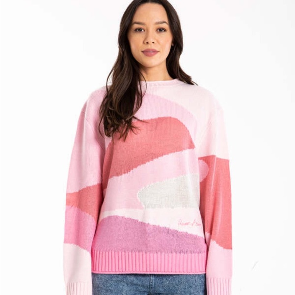 The Paris Landscape sweater in Pink by House Of Sunny - Picture 1 of 4